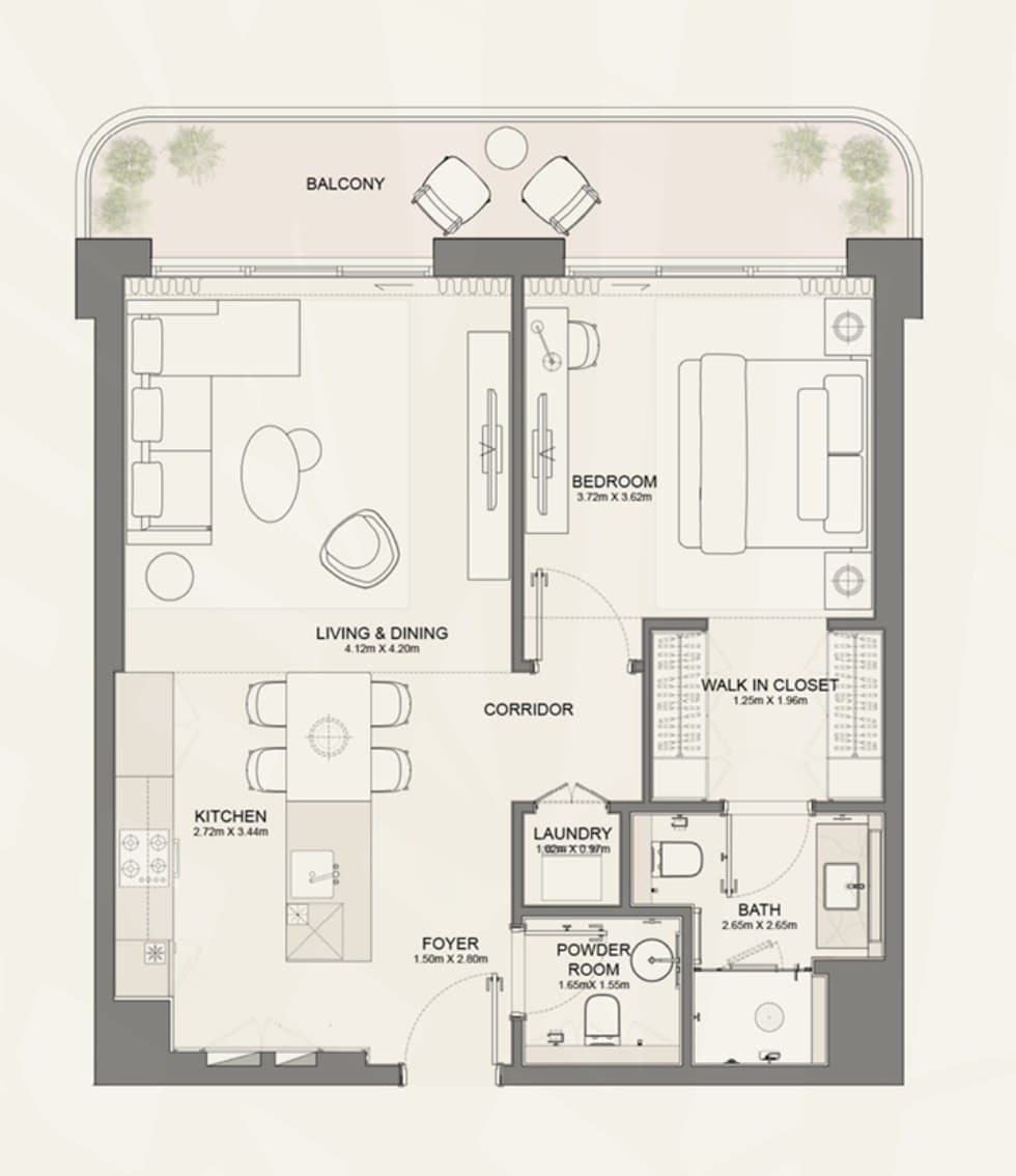 1-bed apartment in Dubai Islands (Deira Islands), Dubai — photo 3